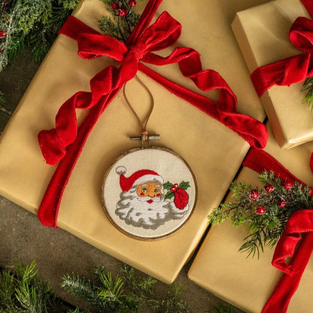 Saint Nick Embroidered Ornament