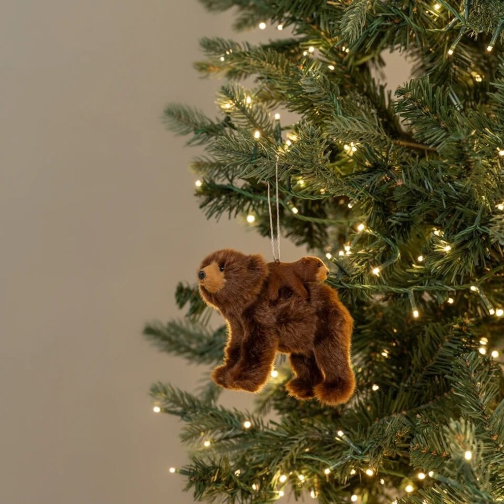 Standing Momma + Bear Cub Ornament