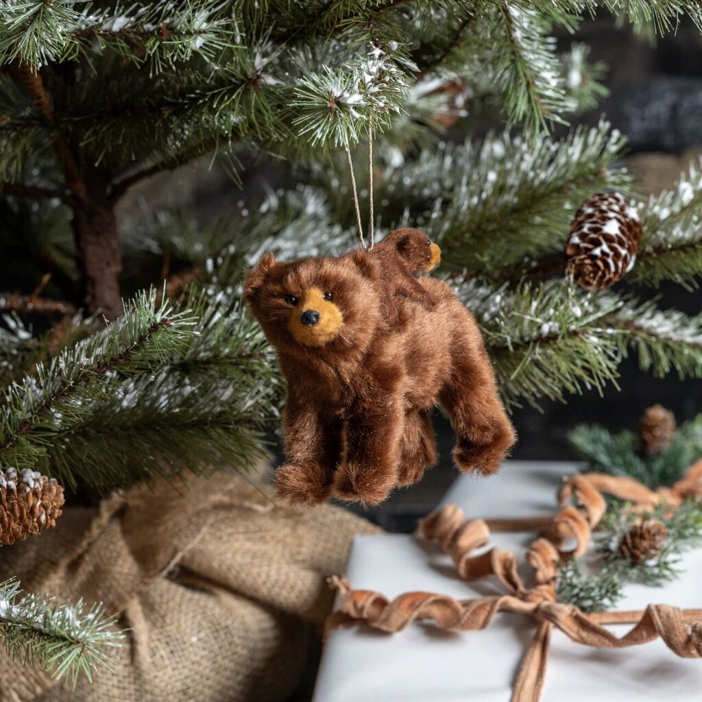 Standing Momma + Bear Cub Ornament