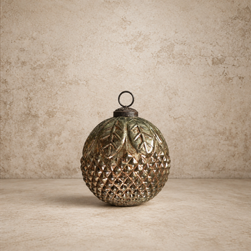 Smokey Silver Kugel Ornament