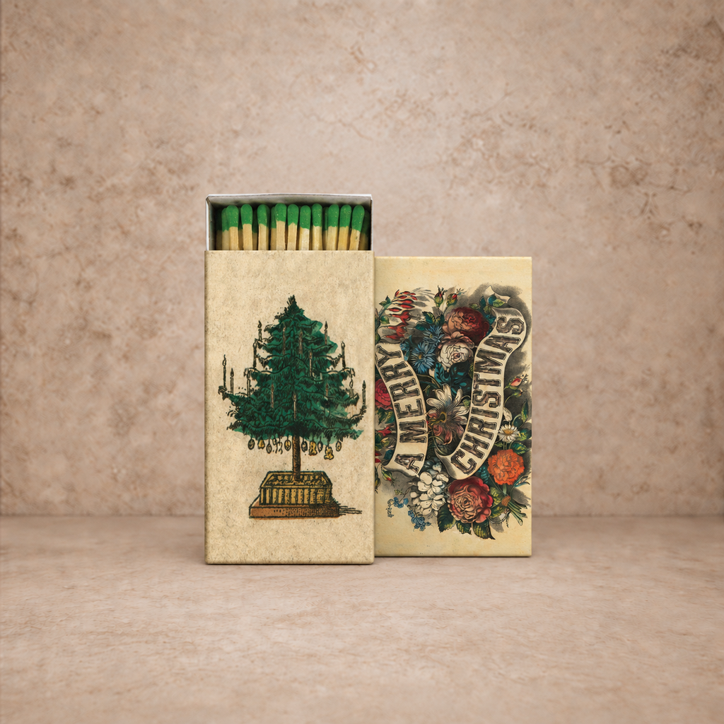 Merry Christmas Holiday Match Box