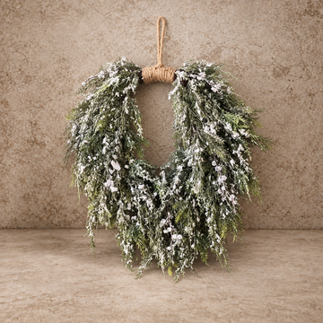 28" Prismatic Greens Wreath