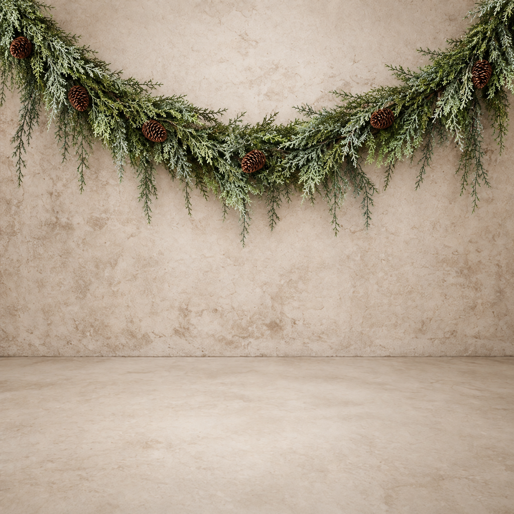 Silver Thread Cedar Garland - 6'