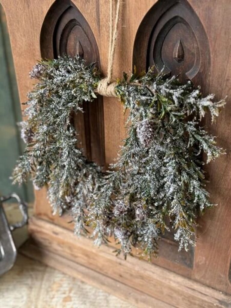 12" Pinecone Hollow Hanging Wreath
