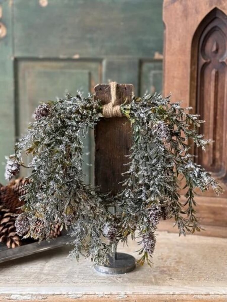 12" Pinecone Hollow Hanging Wreath