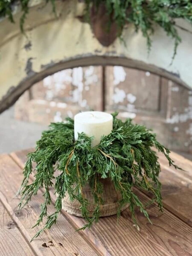 14" Emerald Falls Candle Ring