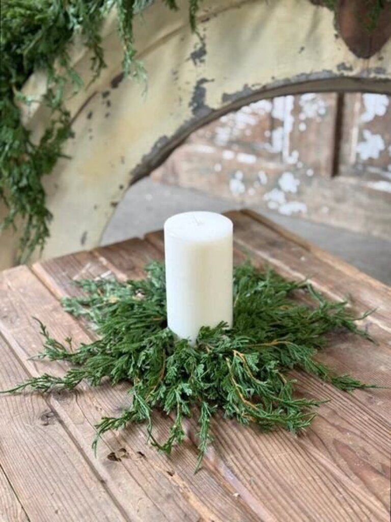 14" Emerald Falls Candle Ring