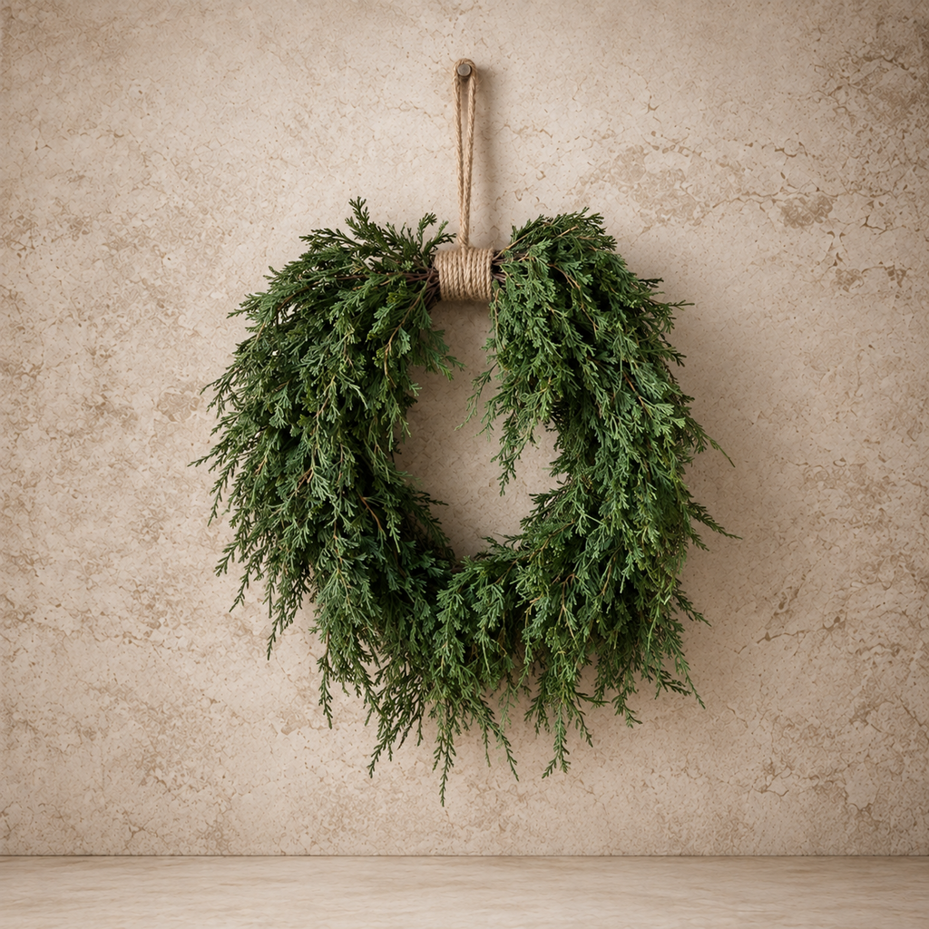 Emerald Falls Hanging Wreath- 24"