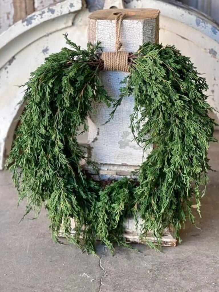 Emerald Falls Hanging Wreath- 24"
