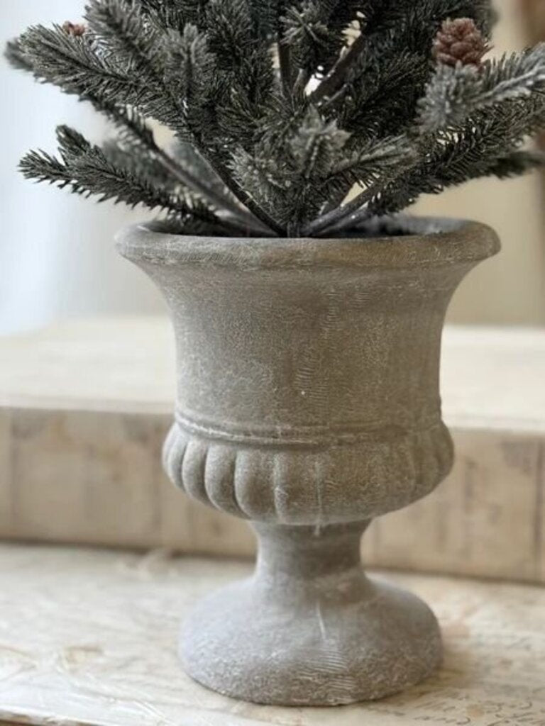 Snowy Aristocrat Tree with Urn