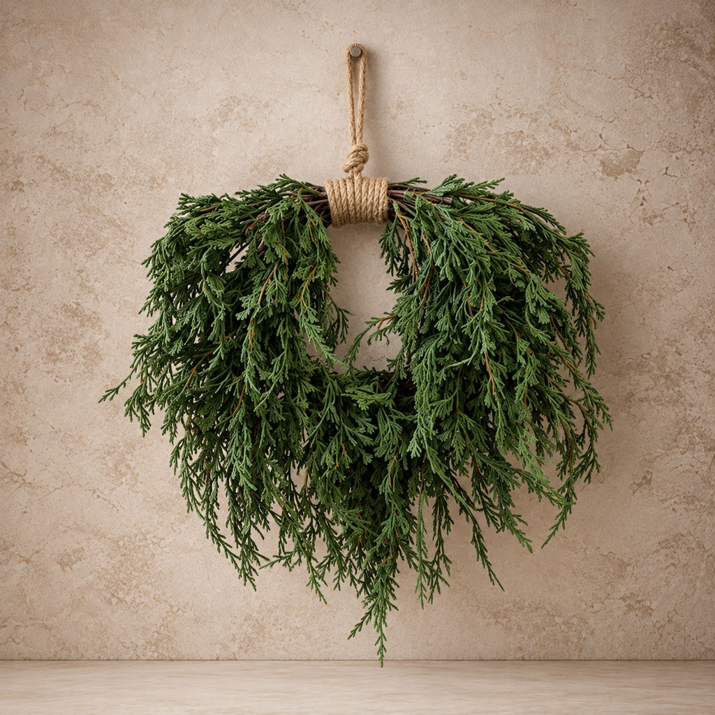 16" Emerald Falls Hanging Wreath