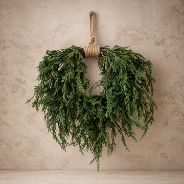 16" Emerald Falls Hanging Wreath