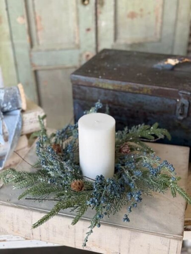 16" Bluehaven Cedar Candle Ring