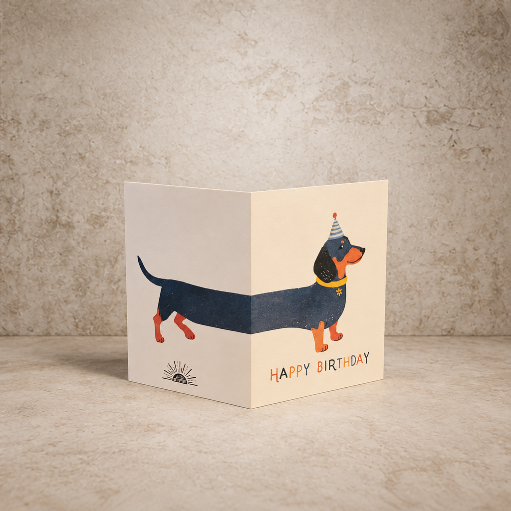 Dachshund Birthday Card