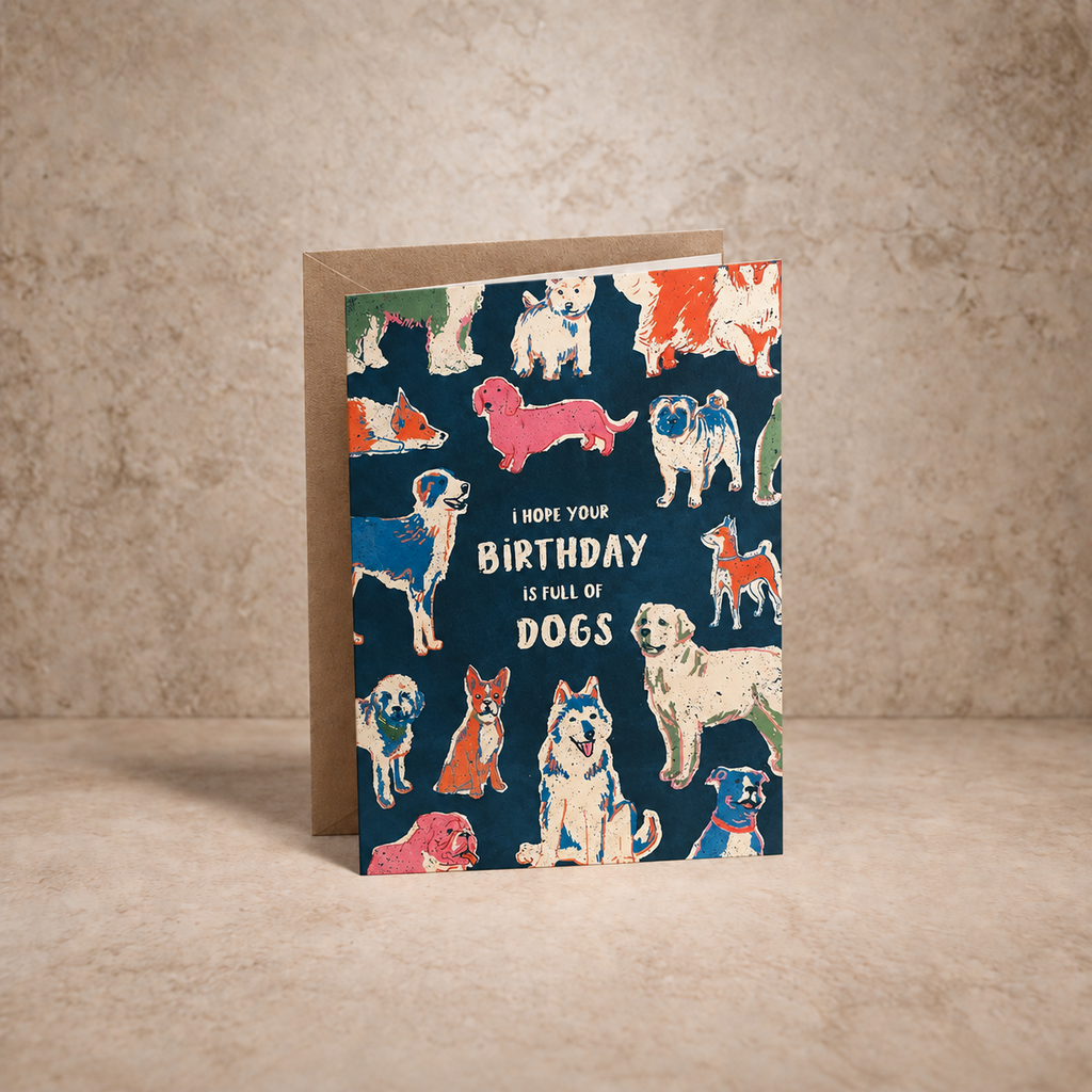 Full of Dogs Birthday Card