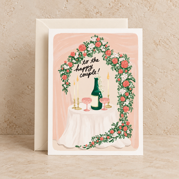 Happy Couple Champagne Card