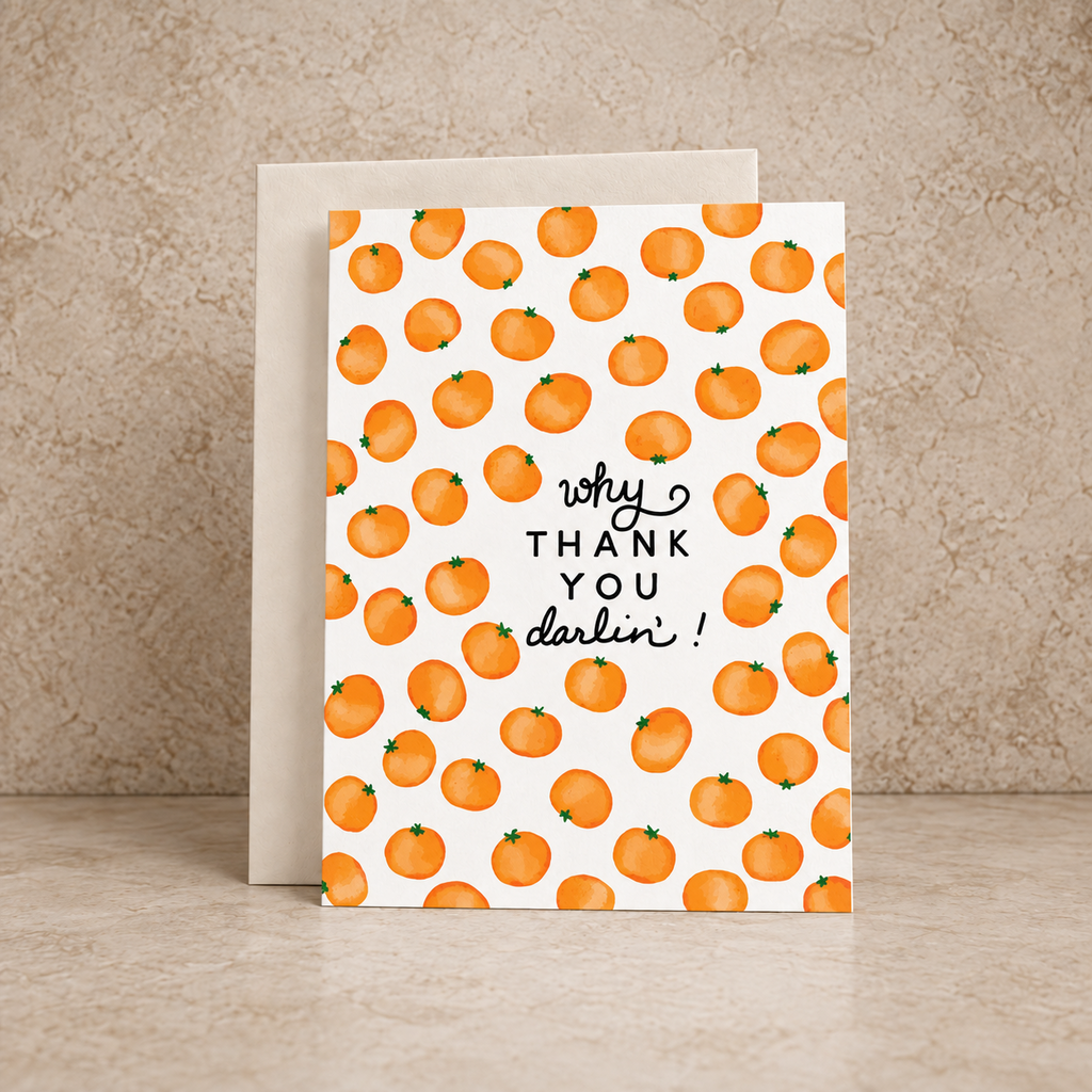Clementine Thank You Card