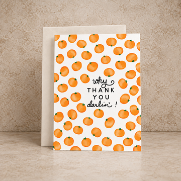 Clementine Thank You Card