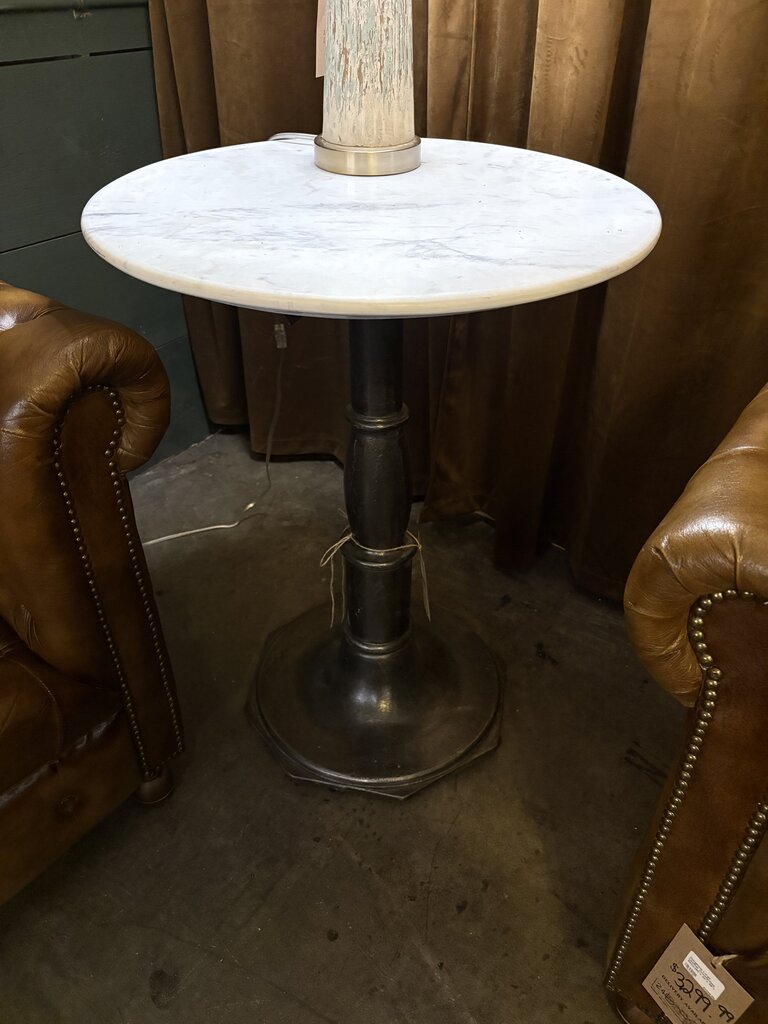 Beautiful Iron Table w/ Marble Top