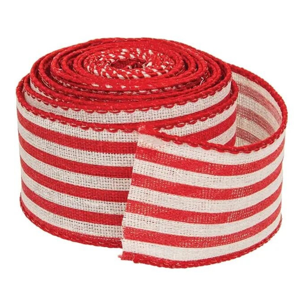2" Candy Cane Stripe Ribbon