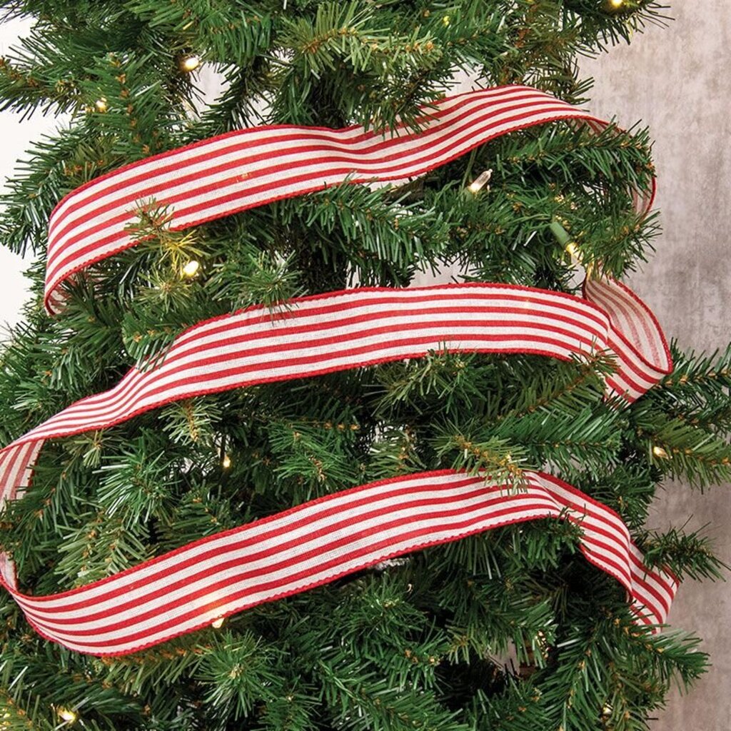 2" Candy Cane Stripe Ribbon