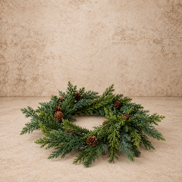 16" Crosswoods Juniper Candle Ring