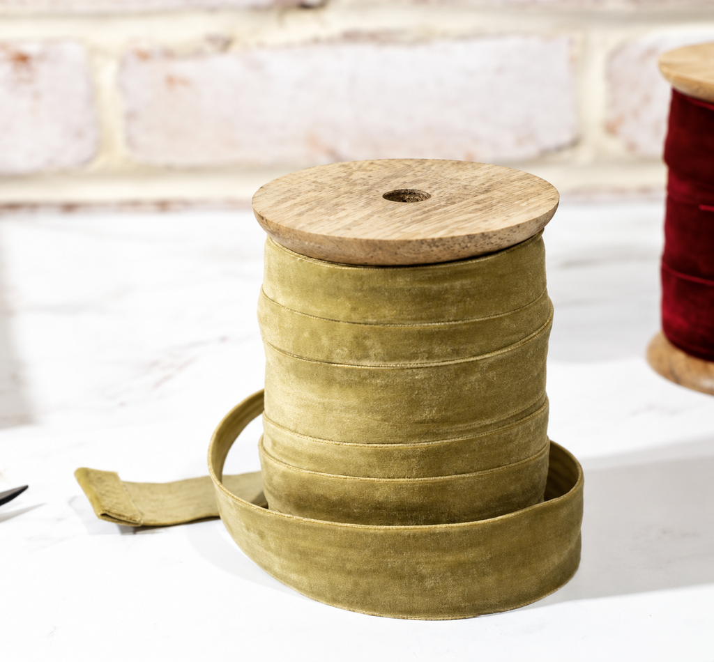 Stunning Gold Velvet Ribbon