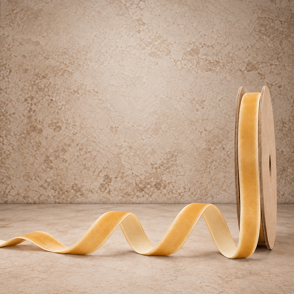 Gold Velvet Ribbon