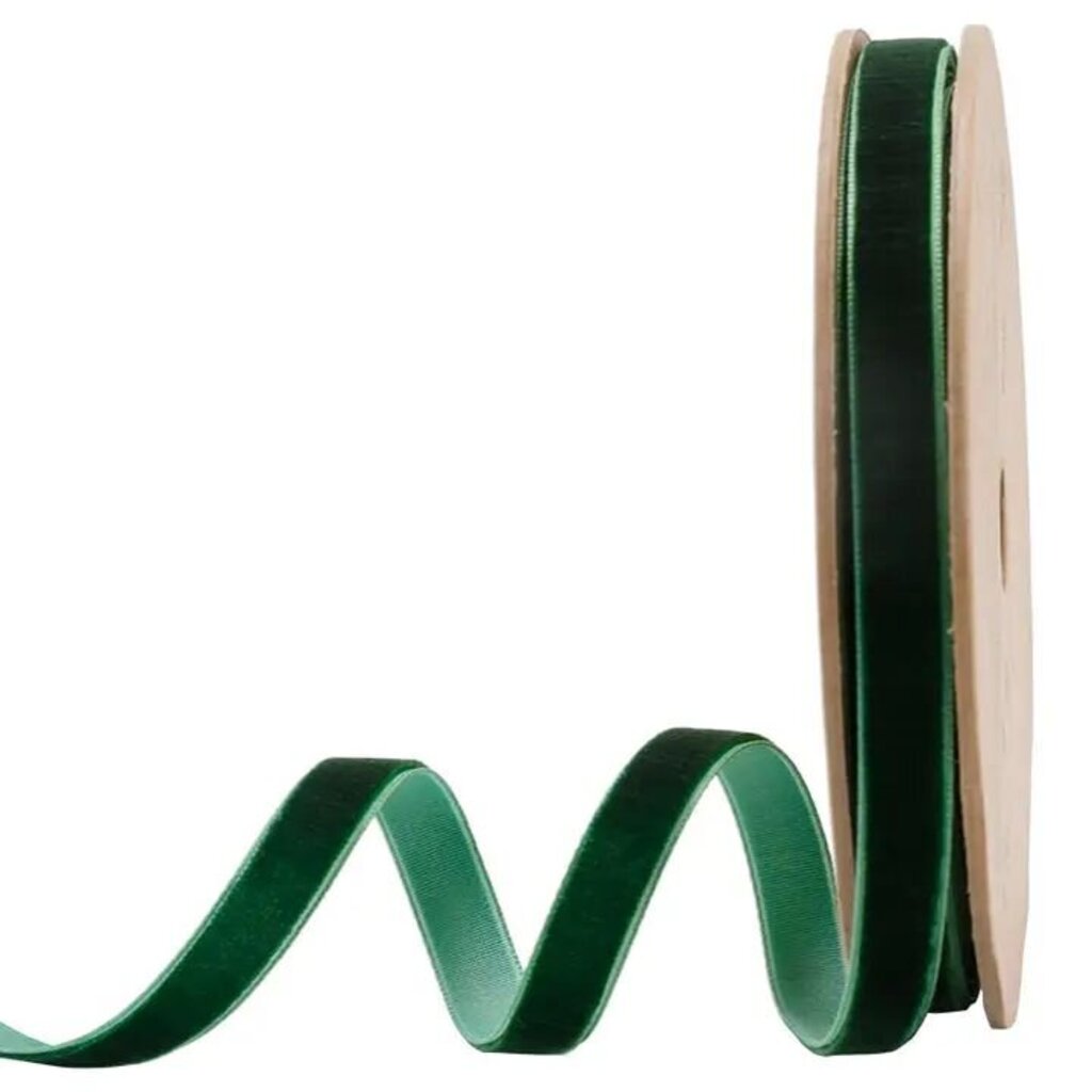 Spruce Velvet Ribbon