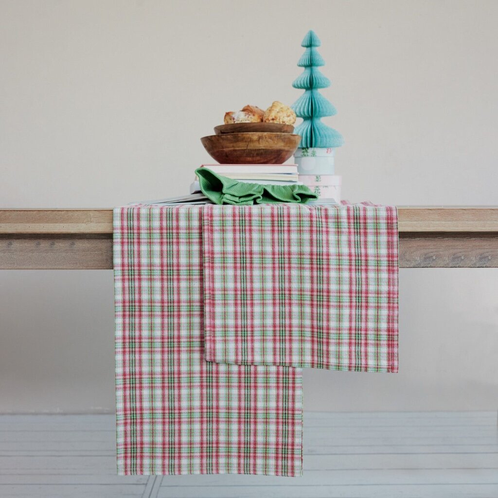 Heirloom Plaid Cotton Table Runner