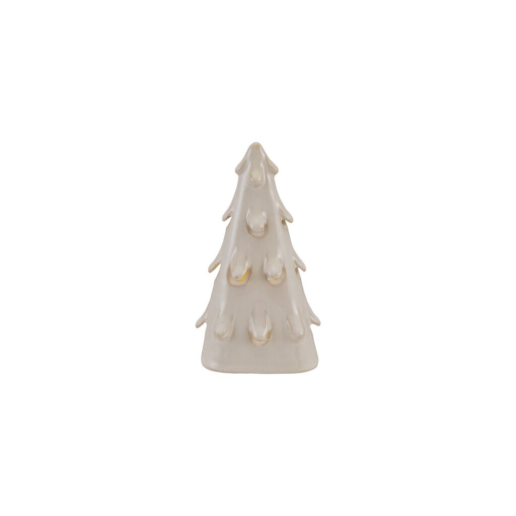 Cream Cut-Out Stoneware LED Tree