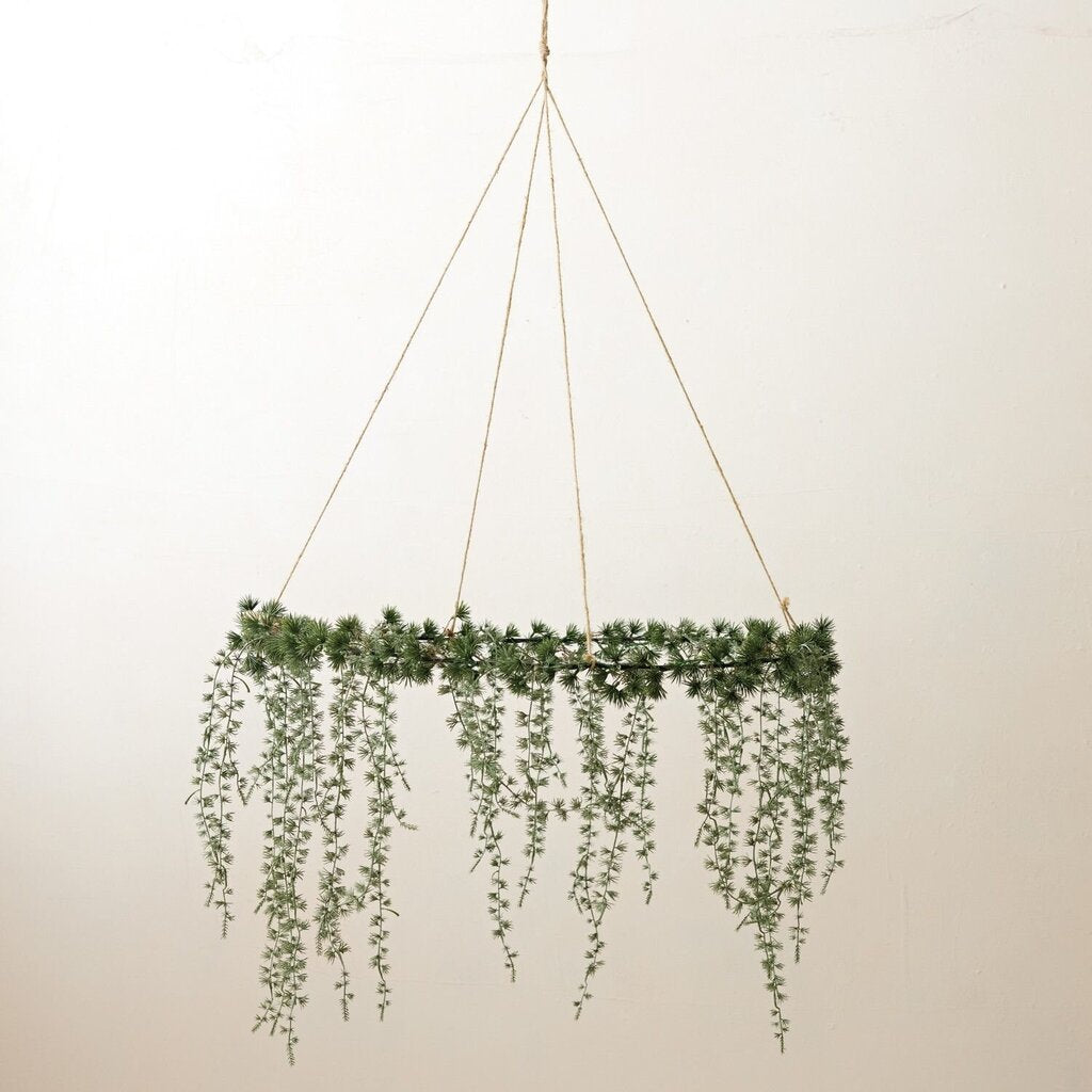 Faux Cedar Hanging Wreath