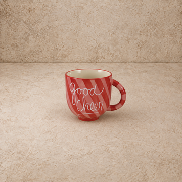 Hand Painted "Good Cheer" Mug