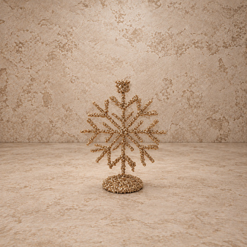 Metal Snowflake Shaped Taper Holder