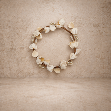 Faux Magnolia Flower Wreath