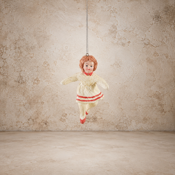 Paper Mache Girl Ornament