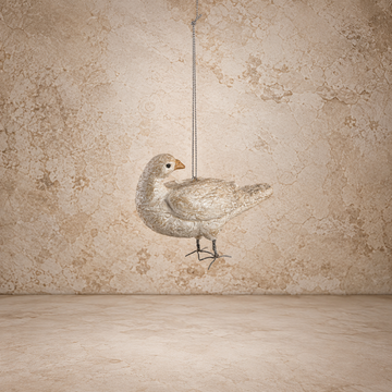 Paper Mache Dove Ornament