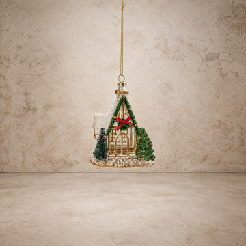 Hand Painted Chapel Glass Ornament