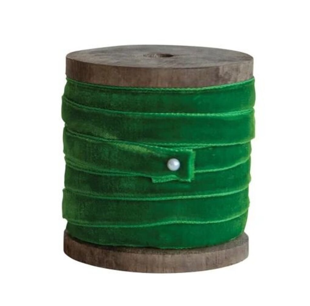 Velvet Ribbon on Wood Spool