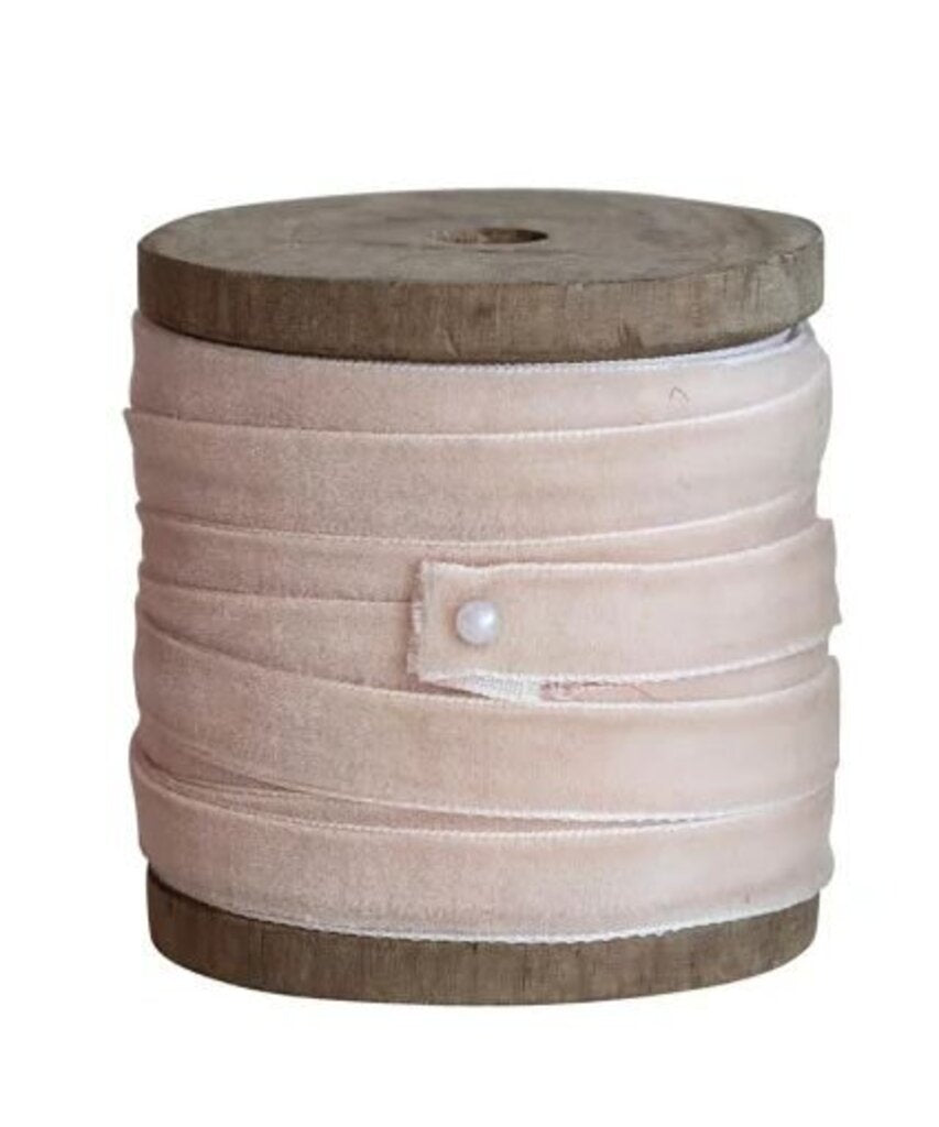 Velvet Ribbon on Wood Spool