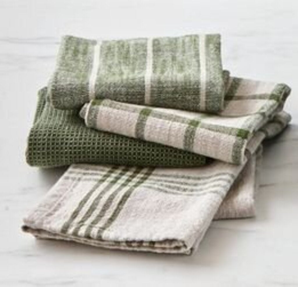 Olive Cotton Tea Towel