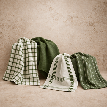 Olive Cotton Tea Towel