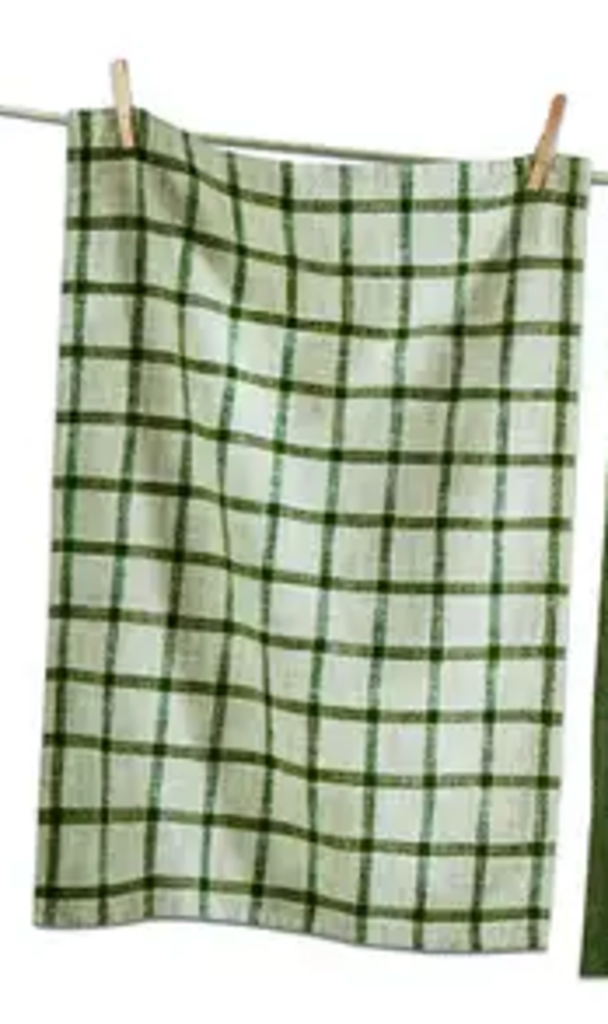 Olive Cotton Tea Towel