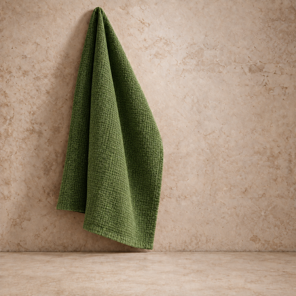 Olive Cotton Tea Towel