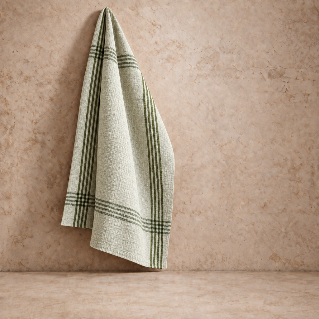 Olive Cotton Tea Towel