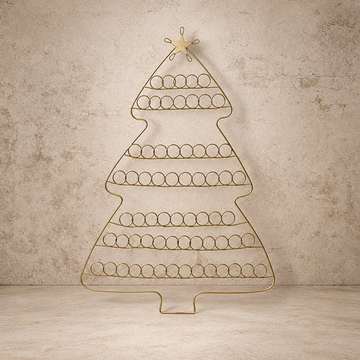 Wire Holiday Tree Greeting Card Holder