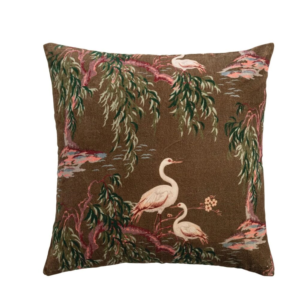 Velvet Chinoiserie Pillow