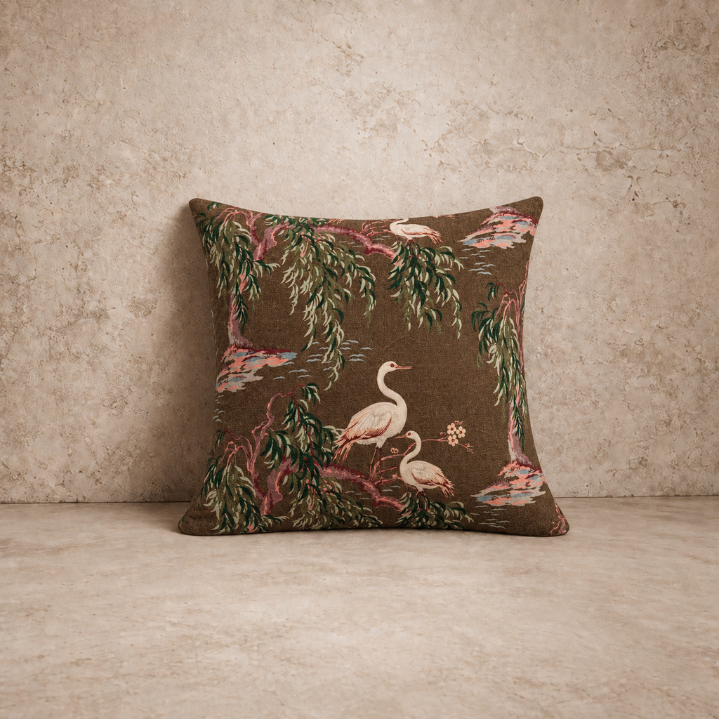 Velvet Chinoiserie Pillow