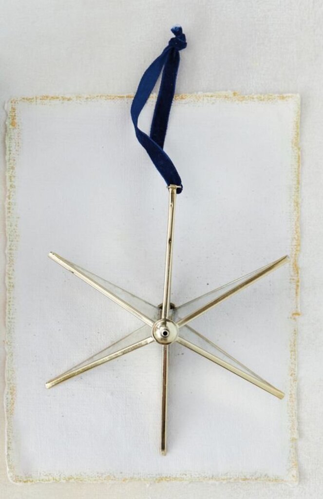 Antique Mirrored Glass Star Ornament