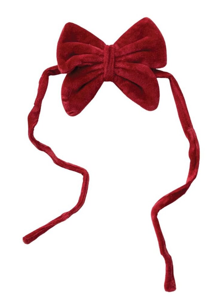Red Velvet Bow Napkin Tie